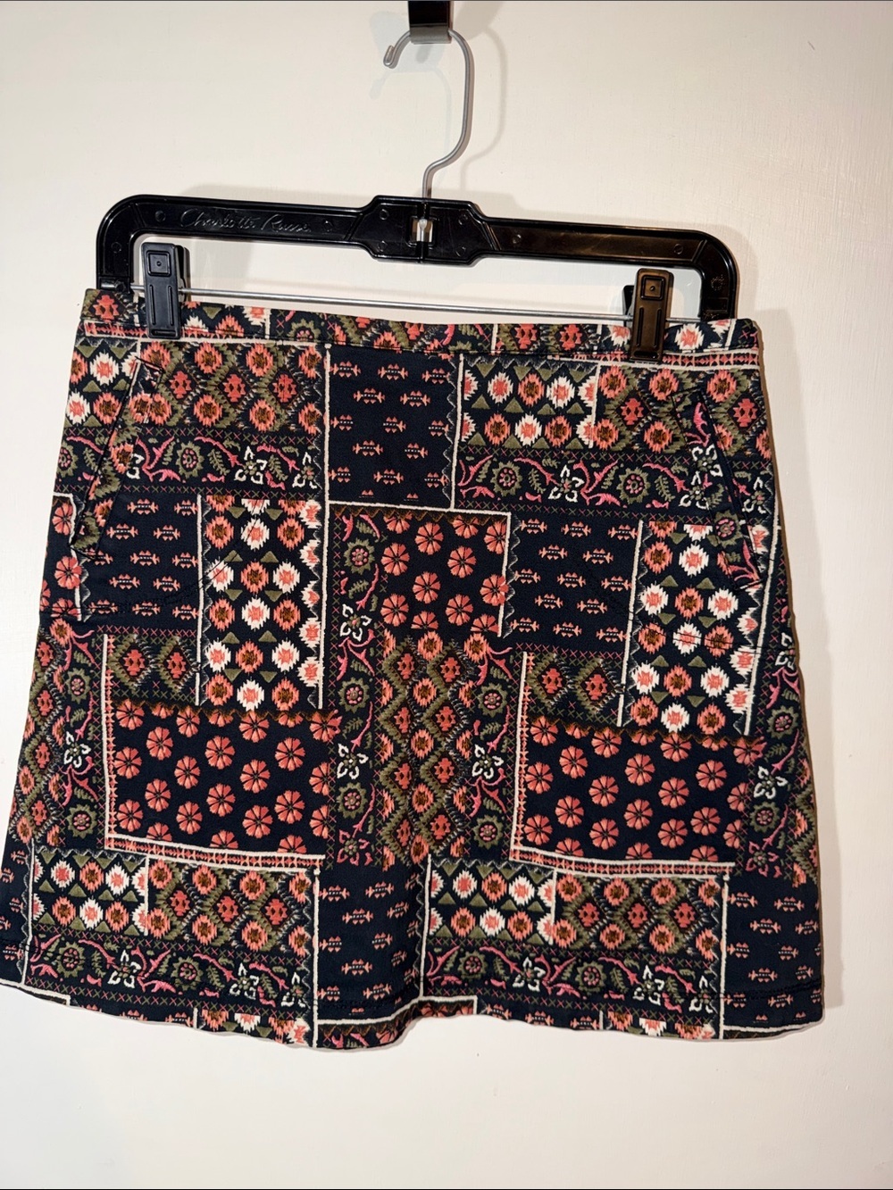 Hollister Floral Patchwork Mini Skirt- Size 7